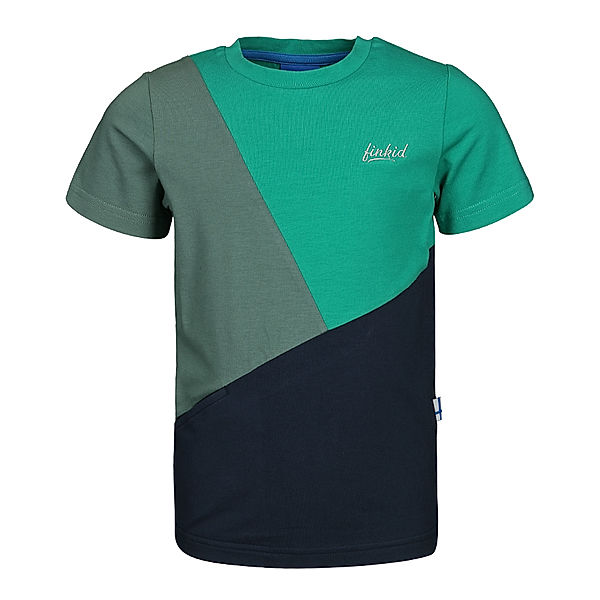 finkid T-Shirt ANKKURI in pepper green/navy