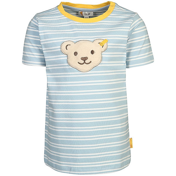 Steiff T-Shirt ANTO gestreift in chambray blue