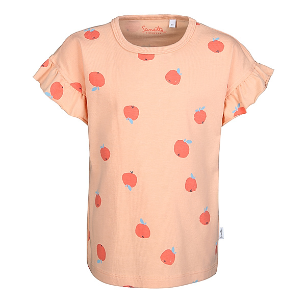 Sanetta T-Shirt APPLE ELA AOP in sunny peach