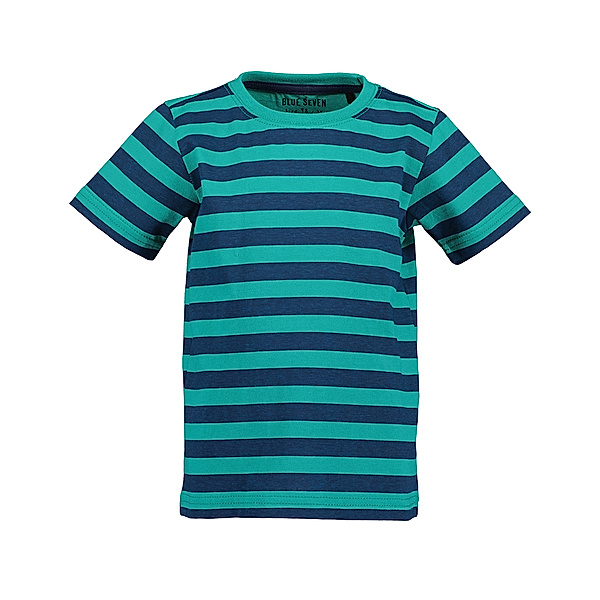 BLUE SEVEN T-Shirt AQUA gestreift in blau/grün