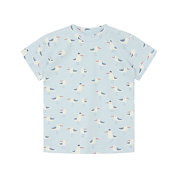 Hust & Claire T-Shirt ARTHUR BIRDS in air blue