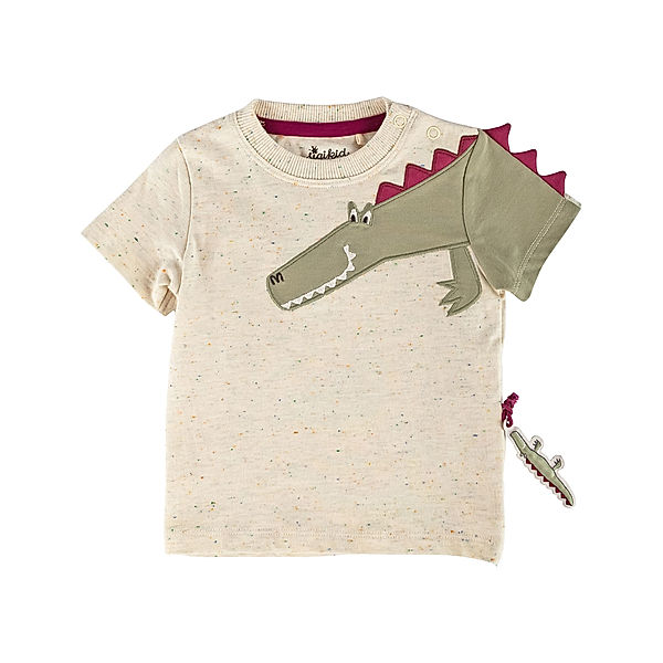 sigikid T-Shirt B - WILD CROCODILE HEAD in beige