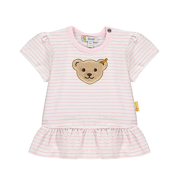 Steiff T-Shirt BABY GIRL – SUMMER DAY gestreift in rosa