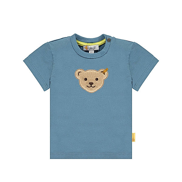 Steiff T-Shirt BABY – HELLO SUMMER in coronet blue