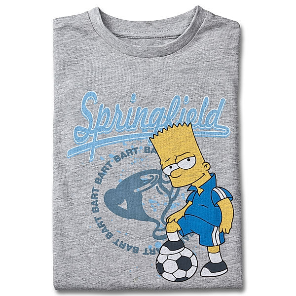 T-Shirt Bart Simpson, grau, (Größe: 110/116)