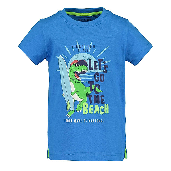 BLUE SEVEN T-Shirt BEACH DINO in cyan
