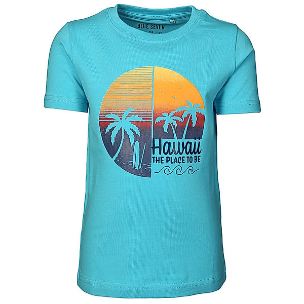 BLUE SEVEN T-Shirt BEACH – HAWAII in türkis