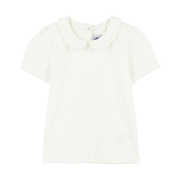 Petit Bateau T-Shirt BECHI mit Bubikragen in marshmallow