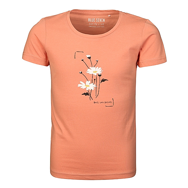 BLUE SEVEN T-Shirt BEES LOVE DAISIES in terracotta