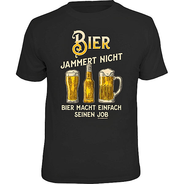 T-Shirt Bier jammert nicht (Größe: L)