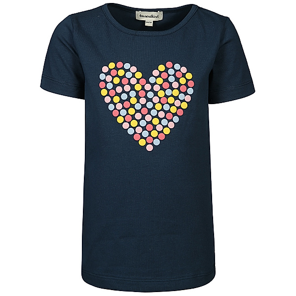 tausendkind collection T-Shirt BIG HEART in dunkelblau