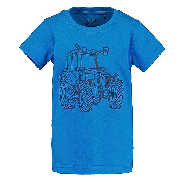 BLUE SEVEN T-Shirt BIG TRACTOR in cyan