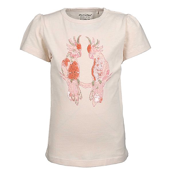 Minymo T-Shirt BIRDS in pink champagne