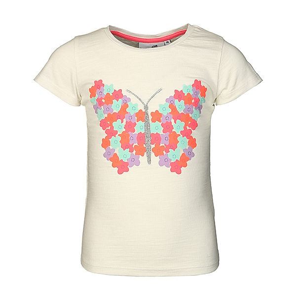 happy girls T-Shirt BLUMEN SCHMETTERLING in weiß