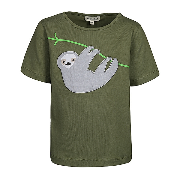 tausendkind collection T-Shirt BOYS FAULTIER in olive (Grösse: 104/110)