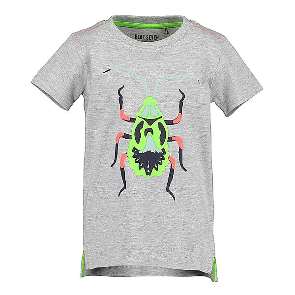 BLUE SEVEN T-Shirt BUG - GLOW IN THE DARK in nebel meliert