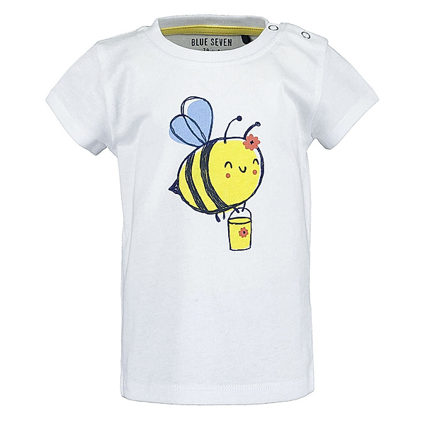 BLUE SEVEN T-Shirt BUSY BEE in white