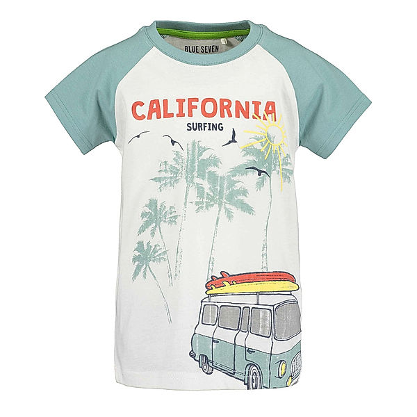 BLUE SEVEN T-Shirt CALIFORNIA in offwhite