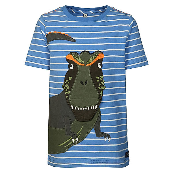 Tom Joule® T-Shirt CHOMP DINO gestreift in blau