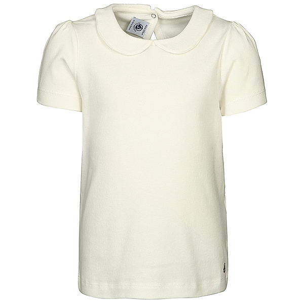 Petit Bateau T-Shirt CLAUDINE-KRAGEN in weiß