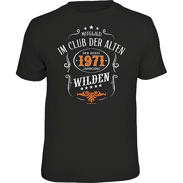 T-Shirt Club der Alten 1971 (Größe: L)