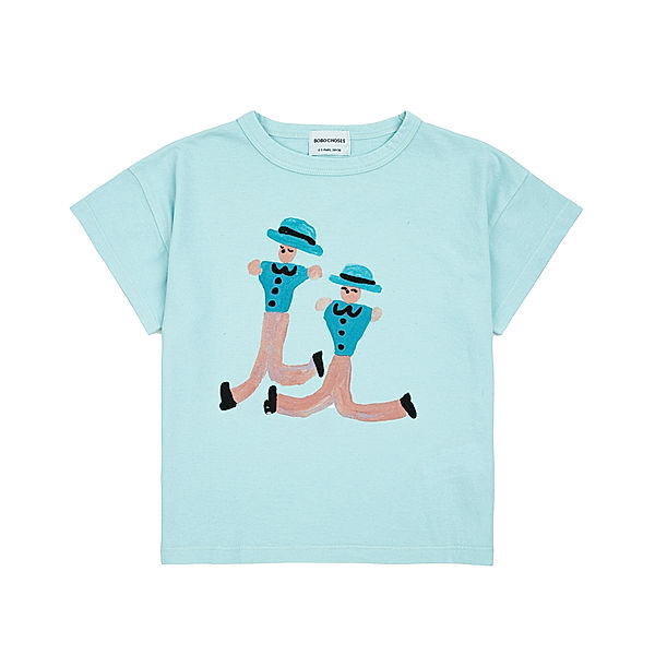 Bobo Choses T-Shirt DANCING GIANTS in light blue