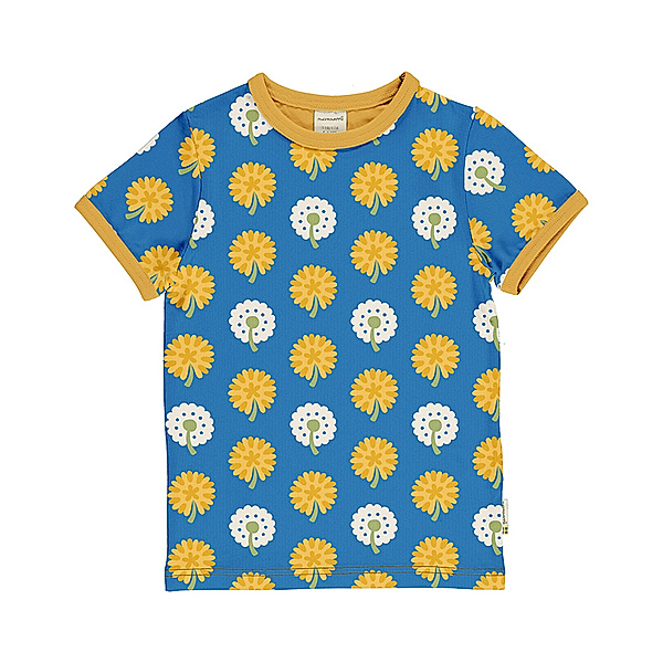 Maxomorra T-Shirt DANDELION in blau/gelb