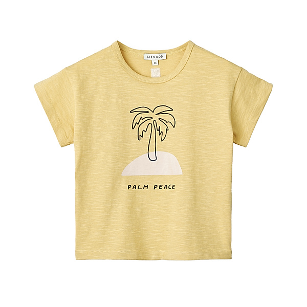 LIEWOOD T-Shirt DODOMO PALM PEACE in gelb