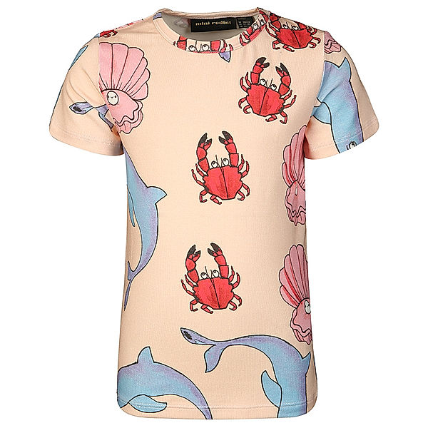 mini rodini T-Shirt DOLPHIN in apricot