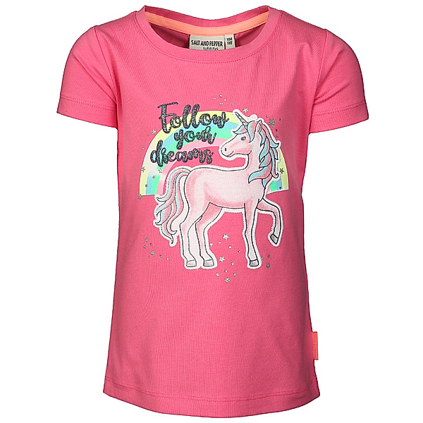 Salt & Pepper T-Shirt DREAMS UNI EINHORN in azalea pink