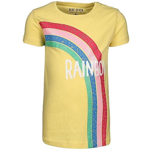 BLUE SEVEN T-Shirt ENJOY SUMMER – RAINBOW in gelb/bunt