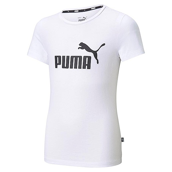 Puma T-Shirt ESS LOGO in weiß