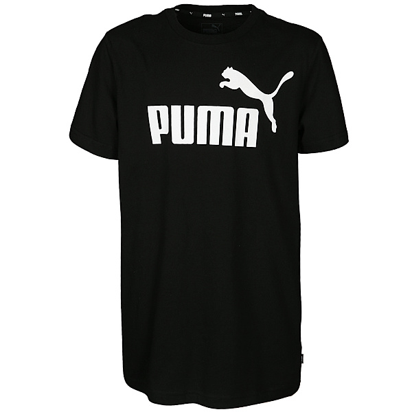 Puma T-Shirt ESS LOGO TEE B in schwarz/weiss