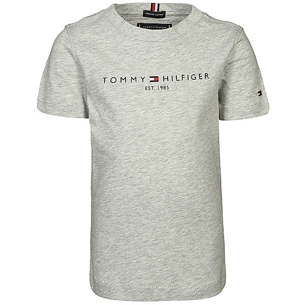 TOMMY HILFIGER T-Shirt ESSENTIAL LOGO in light grey heather