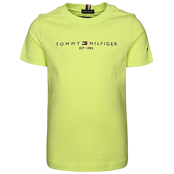 TOMMY HILFIGER T-Shirt ESSENTIAL LOGO in sour lime