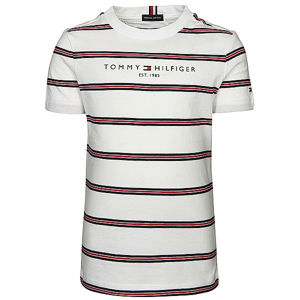 TOMMY HILFIGER T-Shirt ESSENTIAL STRIPE in white