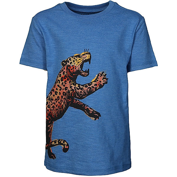 Hatley T-Shirt FEROCIOUS LEOPARD in blau