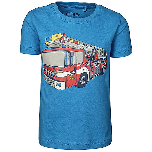 BLUE SEVEN T-Shirt FIRE SERCVICE in blau