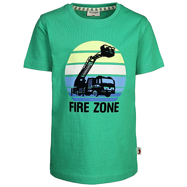 Salt & Pepper T-Shirt FIRE ZONE in bright green