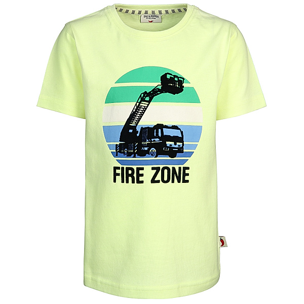 Salt & Pepper T-Shirt FIRE ZONE in neon yellow