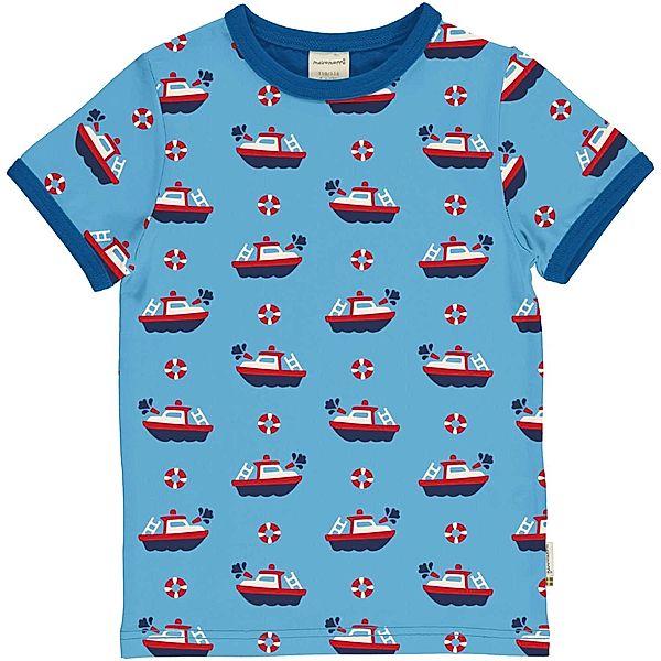 Maxomorra T-Shirt FIREBOAT in blau