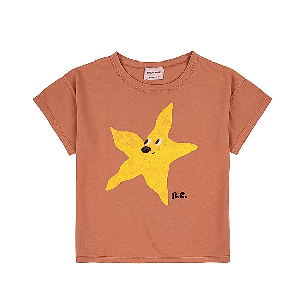 Bobo Choses T-Shirt FISH STARFISH in brown