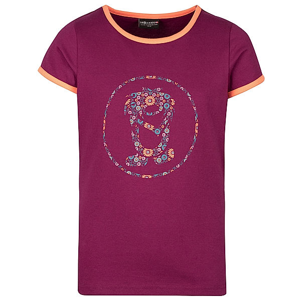 TROLLKIDS T-Shirt FLOWER TROLL Quick-Dry in mulberry/peach