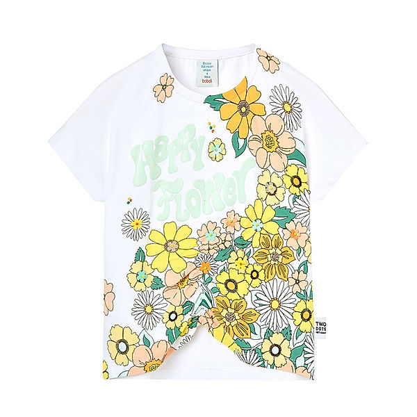 Boboli T-Shirt FLOWERY in weiss