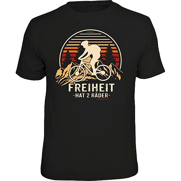 T-Shirt Freiheit 2 Räder (Größe: L)