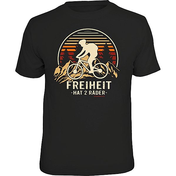 T-Shirt Freiheit 2 Räder (Größe: XL)