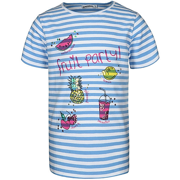 zoolaboo T-Shirt FRUIT PARTY gestreift in blau/weiß