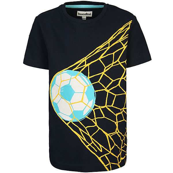 tausendkind collection T-Shirt FUSSBALL in blau