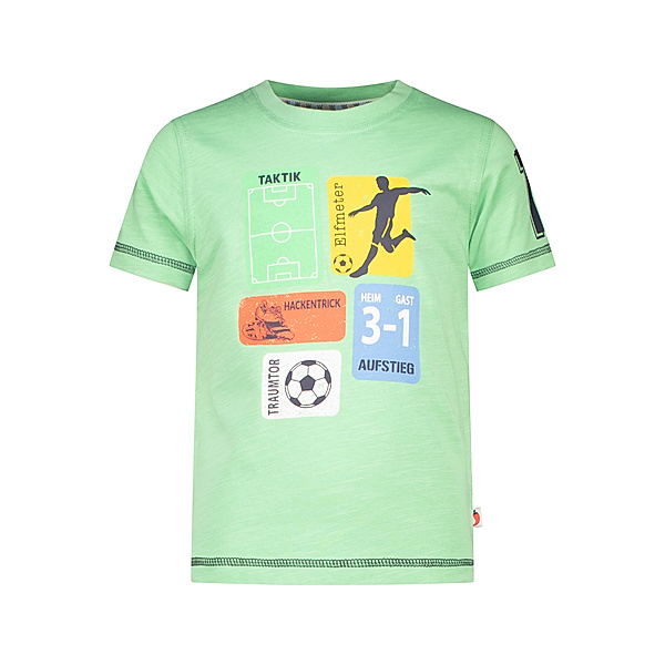 Salt & Pepper T-Shirt FUßBALL in pear green