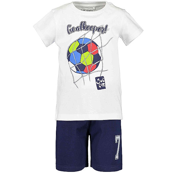 BLUE SEVEN T-Shirt GOAL KEEPER 2-teilig in white